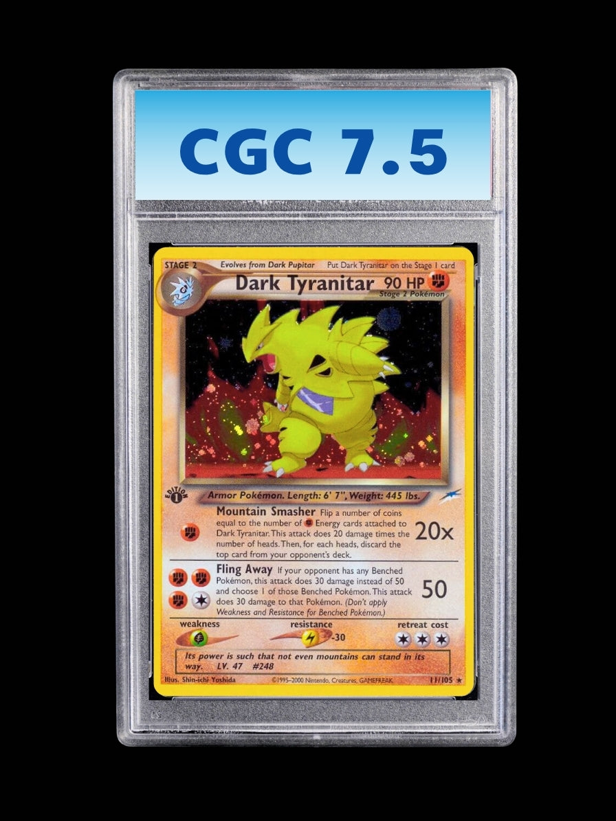 Dark Tyranitar 1st. ed. #11 CGC 7.5