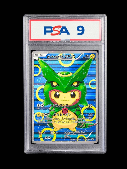 Poncho Pikachu Rayquaza #230 PSA 9