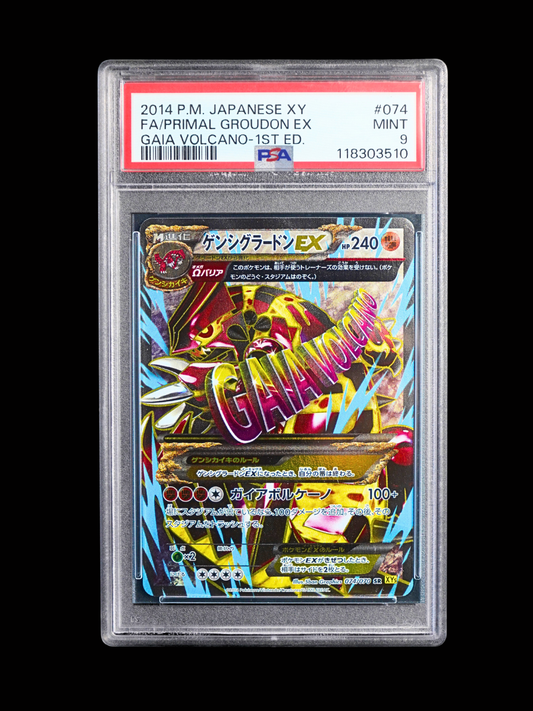 Primal Groudon EX #074 PSA9