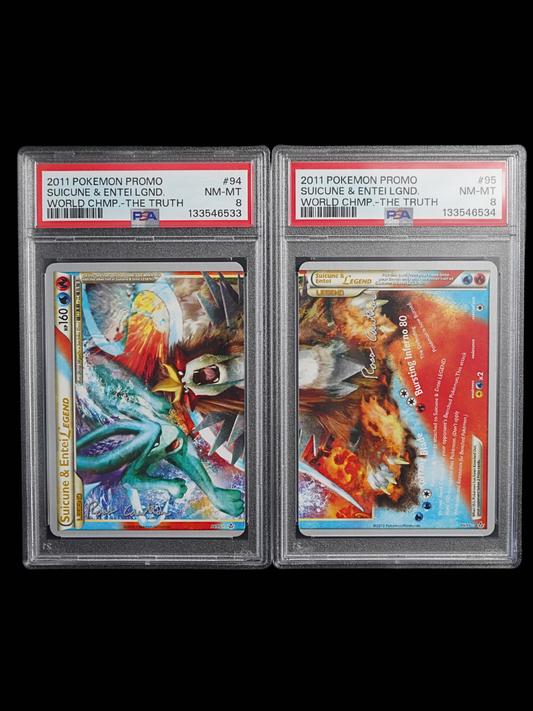 Suicune & Entei #94 #95 PSA8 Seq. SET